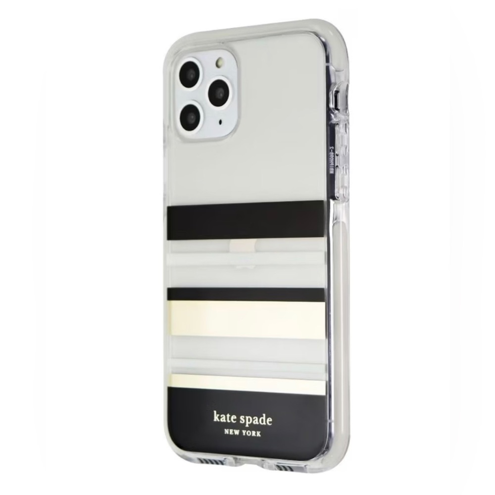 Kate Spade Defensive Hardshell Case for iPhone 11 Pro - Park Stripe.